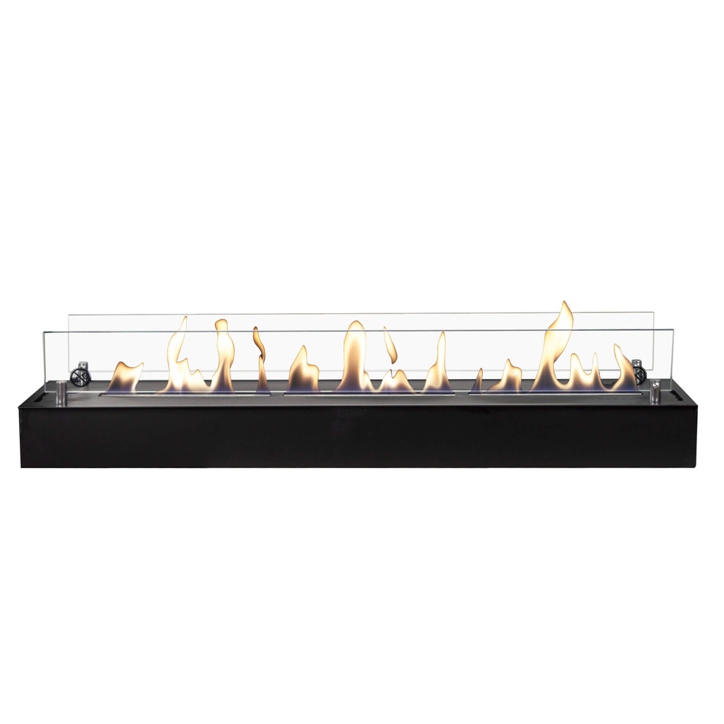 [8014B] Bio-ethanol brander  XL - inbouwhaard (Zwart, Vlak)