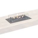 Bioethanol burner S with built-in profile