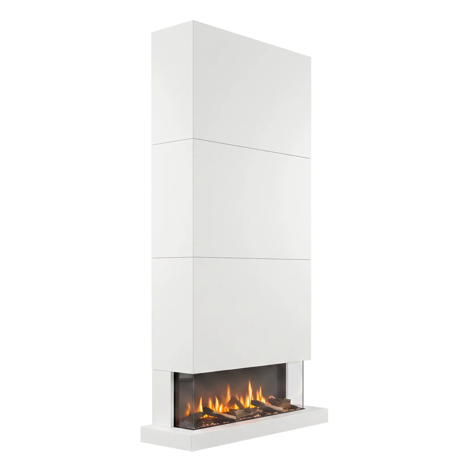Disegno XL 3-zijdige elektrische LED wandhaard