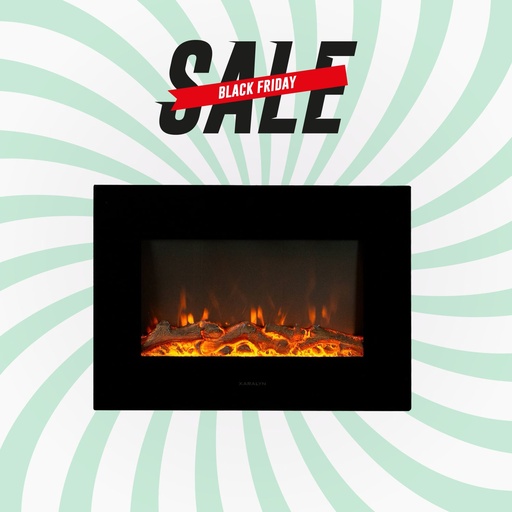 Varese electric LED wall fireplace