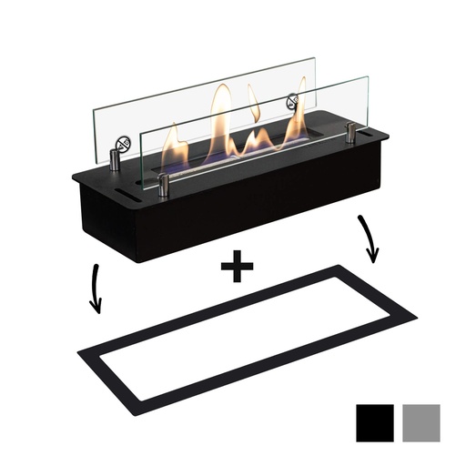 Bioethanol burner S with built-in profile