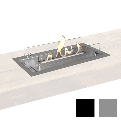 Bioethanol burner L with built-in profile