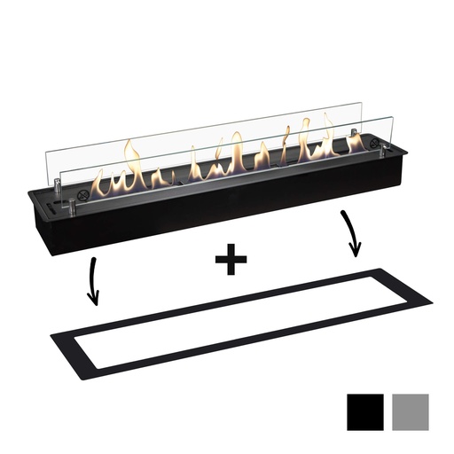 Bioethanol burner XL with built-in profile