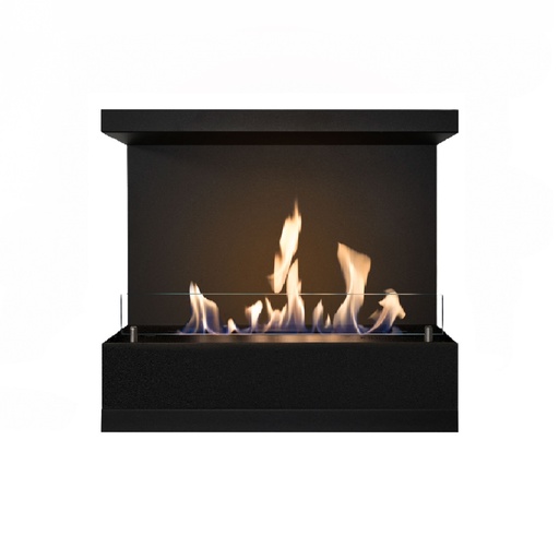 Built-in unit L Panorama bioethanol fireplace