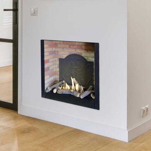 Built-in unit L medallion bioethanol fireplace