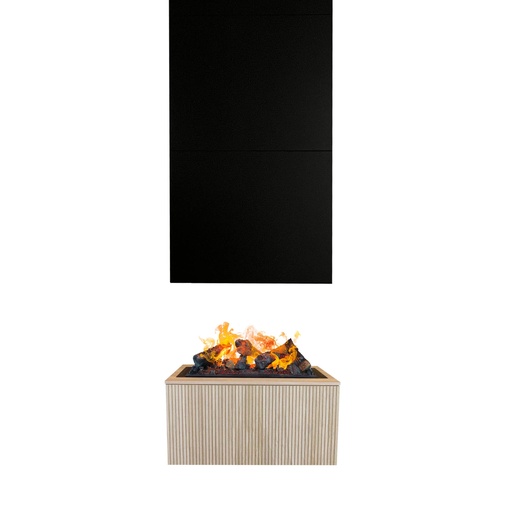 Jörne Compact electric or bioethanol wall fireplace